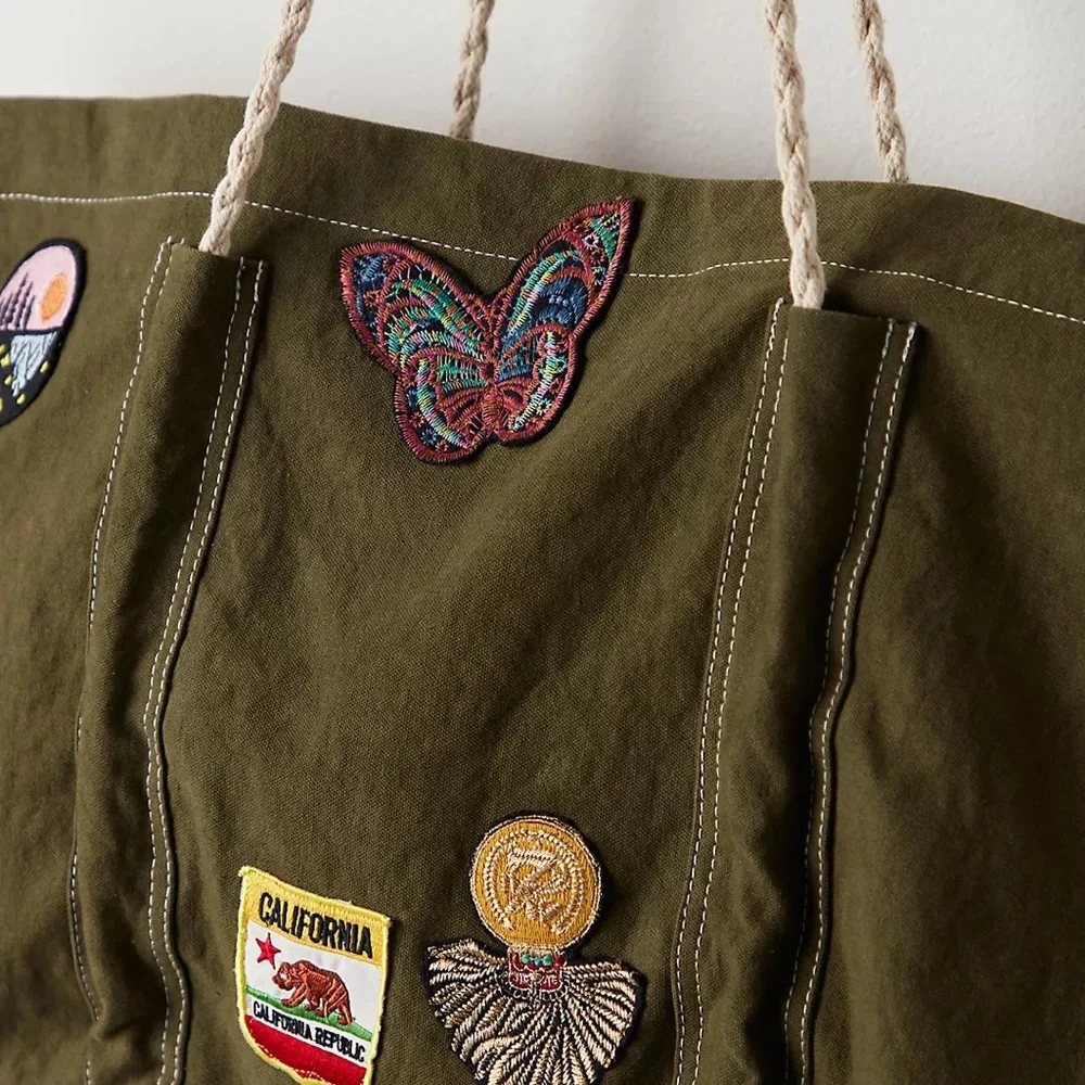 Gorgeous, Free People Been There Badge Tote❤️ NWOT - Picture 4 of 8